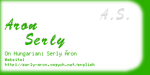 aron serly business card