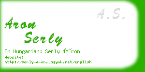 aron serly business card